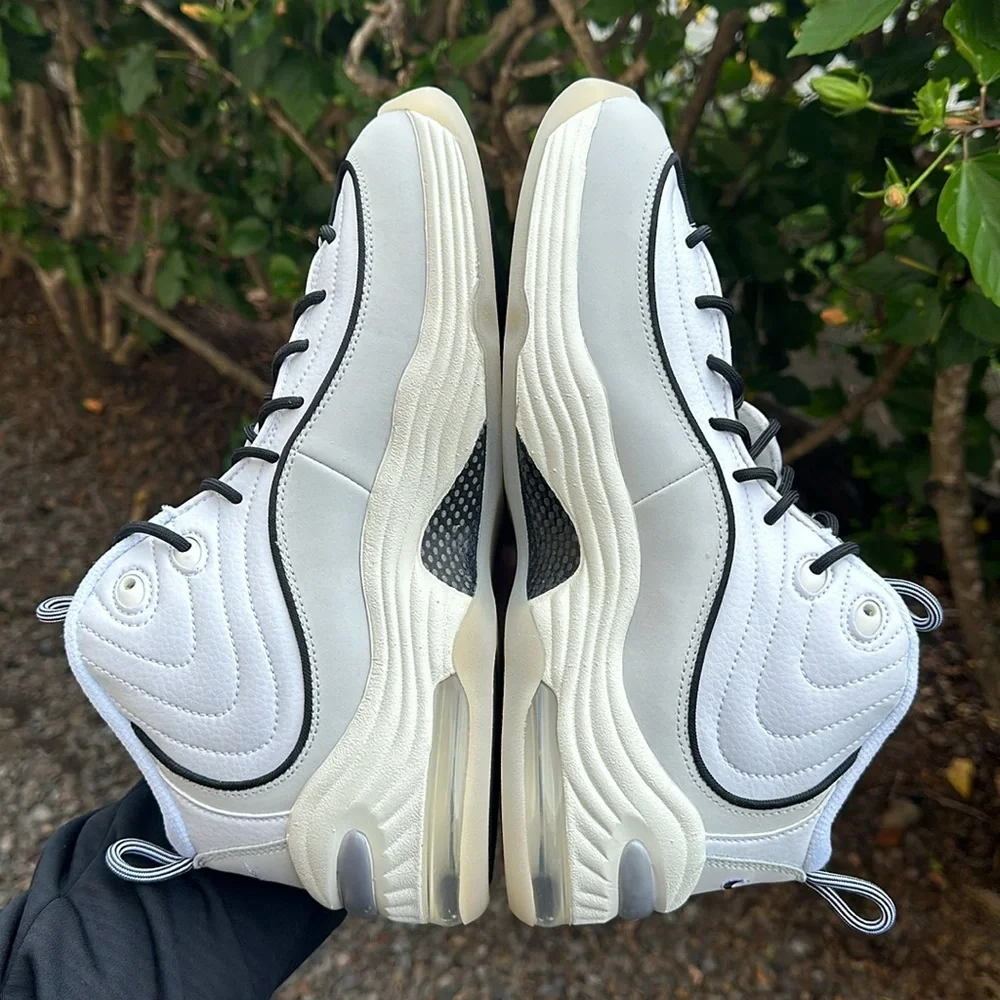 Nike Mens Air Penny 2 White Black Sail Photo Dust FB7727-100 Size 11